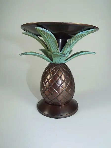 Pareja Candeleros Con Forma De Piña - India 1995