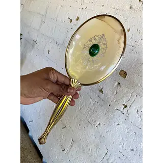 Espejo Ovalado De Mano Victoriano - Inglaterra 1920