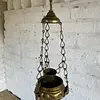 Lámpara De Iglesia En Bronce Con Ángeles - España 1900