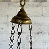 Lámpara De Iglesia En Bronce Con Ángeles - España 1900