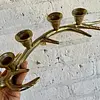 Candelabro Metálico Cacho Venado Para 4 Velas