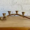 Candelabro Metálico Cacho Venado Para 4 Velas