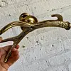 Candelabro Metálico Dorado Cacho De Venado