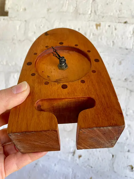 Reloj De Mesa Estilo Art Deco 1960