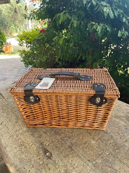Canasta De Picnic Southern Living En Mimbre Con Manija