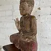 Buda De Madera Asiático - Vietnam 1890 - 1900