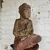 Buda De Madera Asiático - Vietnam 1890 - 1900