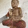 Buda De Madera Asiático - Vietnam 1890 - 1900