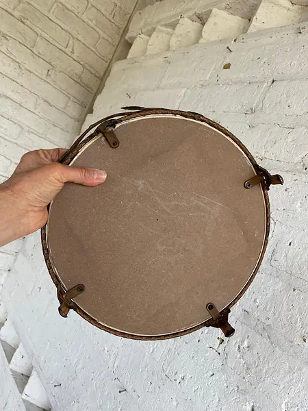 Bandeja Redonda Rústica Con Ramas Y Pájaros