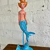 Sirena Artesanal Tallada En Madera