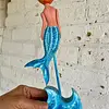 Sirena Artesanal Tallada En Madera