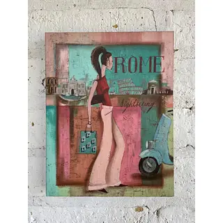 Cuadro Ilustración De Moda "Rome Sightseeing" - U.S.A 2005