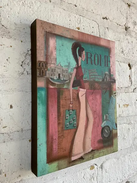 Cuadro Ilustración De Moda "Rome Sightseeing" - U.S.A 2005
