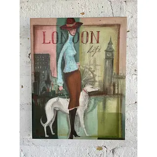 Cuadro Ilustración De Moda "London Life" - U.S.A 2005