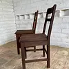 Pareja De Butacas En Madera Maciza - Colombia 1980