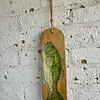 Óleo Sobre Madera Lubina De Florida - U.S.A. 1995