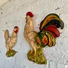 Gallo Y Gallina En Resina Plástica Homco - Usa 1970