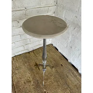 Mesa De Mármol Y Aluminio - India 1980