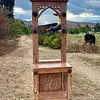 Espejo Recibidor Consola Madera Recuperada