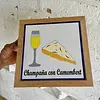 Bandeja Quesos Azulejo Y Marco De Madera