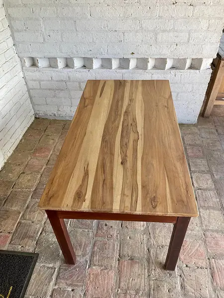 Mesa Rectangular Con Encimera Veteada