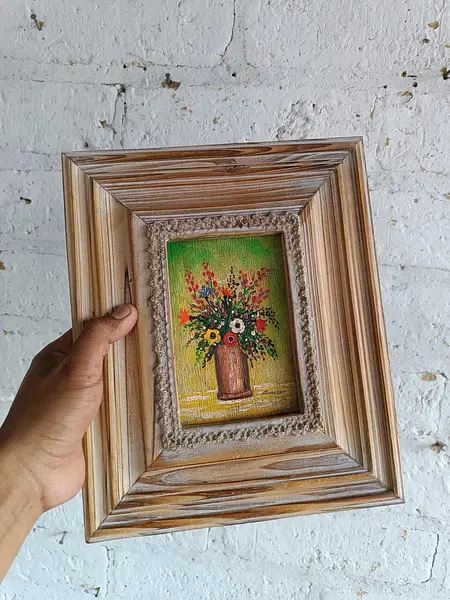 Oleo Original Florero Tropical Carreño