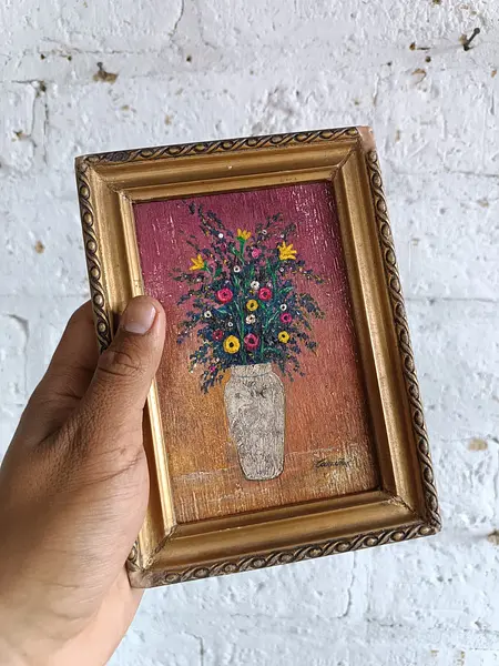 Oleo Original Pequeño Flores