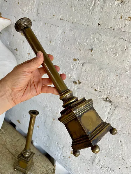 Candelabros De Altar X 2 - Francia S Xix