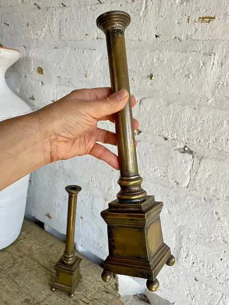 Candelabros De Altar X 2 - Francia S Xix