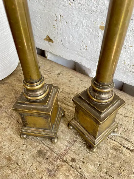 Candelabros De Altar X 2 - Francia S Xix