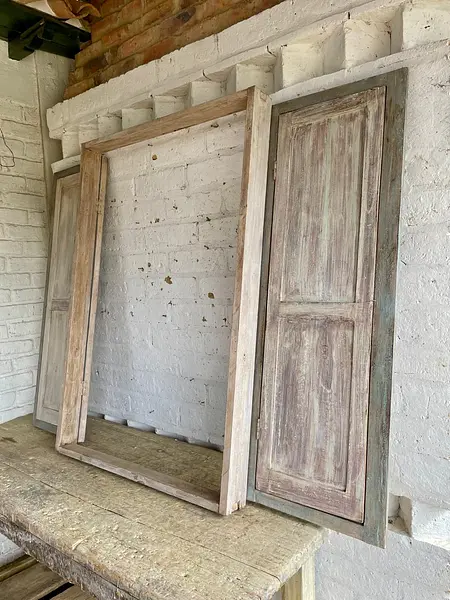 Ventana Y Contraventana De 2 Hojas - Colombia 1930