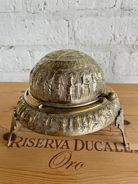 Servidor De Caviar En Plata Persa - Irán 1920