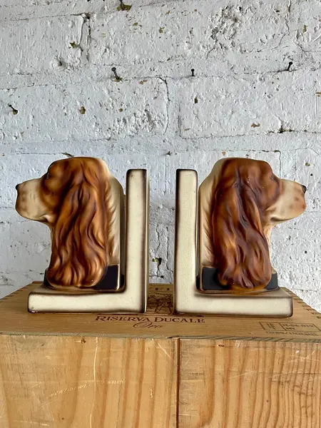 Tranca Libros Cabeza Perro Cocker Spaniel - Japón 1950