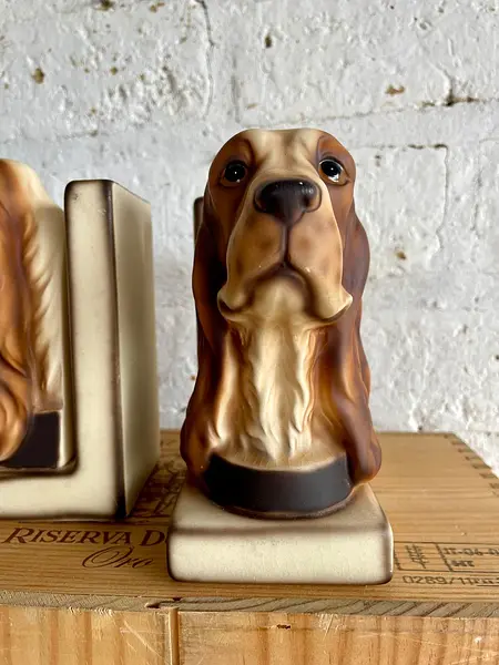 Tranca Libros Cabeza Perro Cocker Spaniel - Japón 1950