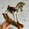 Caballo Balancín Tallado En Madera