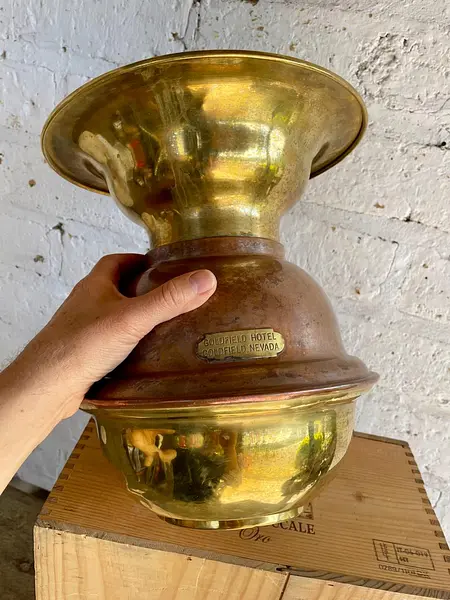 Escupidera De Tabaco Goldfield Hotel Nevada - Usa 1910