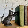 Tranca Libros X 2 Figura De Gato En Hierro Fundido