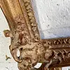 Marco Antiguo De Madera Dorada
