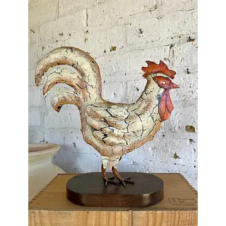 Gallo Con Acabado Craquelado - India 1990