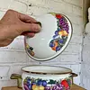 Olla Esmaltada Con Tapa Y Asas De Bronce - Taiwan 1970
