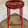 Taburete Alto Coca Cola - U.S.A. 1980