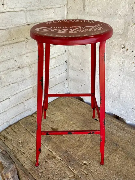 Taburete Alto Coca Cola - U.S.A. 1980