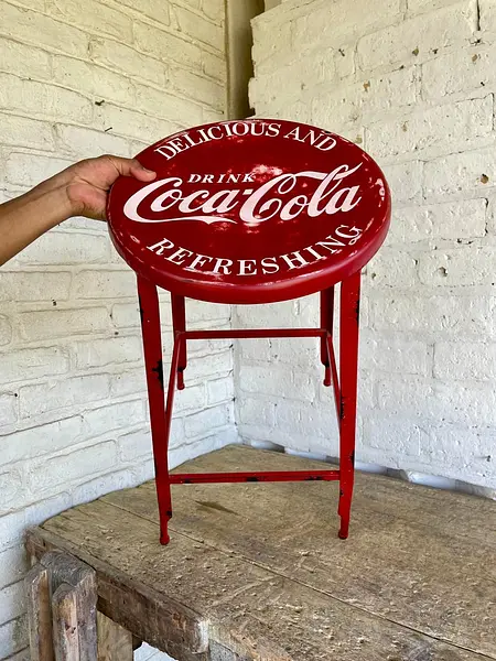Taburete Alto Coca Cola - U.S.A. 1980