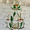 Lámpara Araña Colgante 3 Luces - Italia 1960
