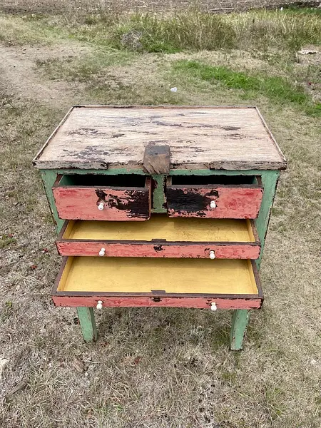 Cajonero Vintage De Joyería - Colombia 1950