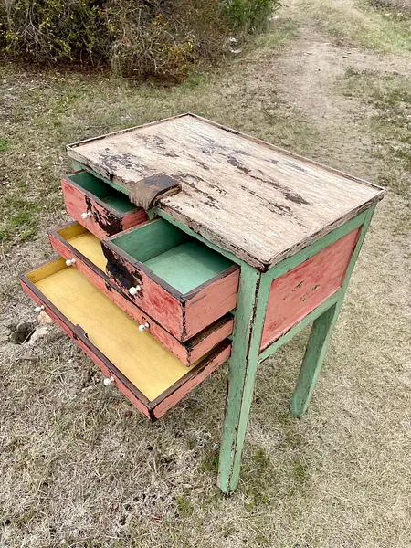 Cajonero Vintage De Joyería - Colombia 1950