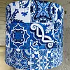 Lámpara Con Caperuza Estilo Azulejos Griegos- U.S.A. 1995
