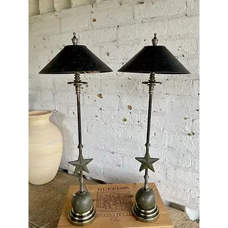 Lámparas De Mesa Estilo Clasico-Industrial - U.S.A. 1970