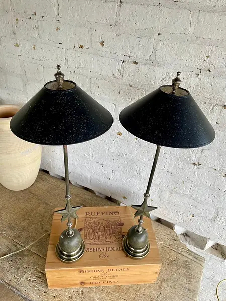 Lámparas De Mesa Estilo Clasico-Industrial - U.S.A. 1970