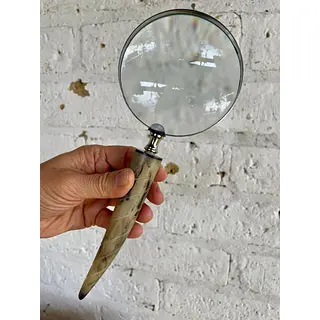 Lupa De Mano Con Mango De Cacho